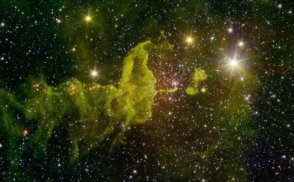New Spitzer Image of the Spider Nebula