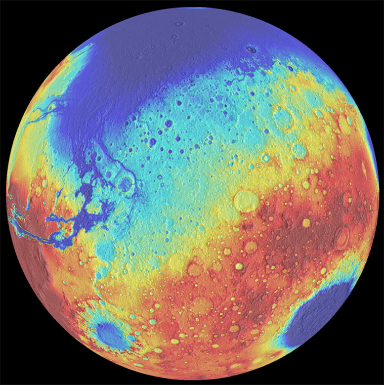 New Study Reveals Lull in the Formation Time of Mega Basins on Mars