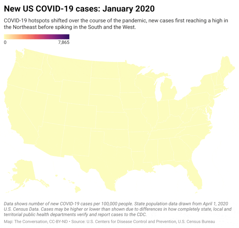 New US COVID 19 Cases