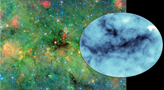 Newly Discovered Cosmic Clumps Cast the Deepest Shadows Ever Recorded