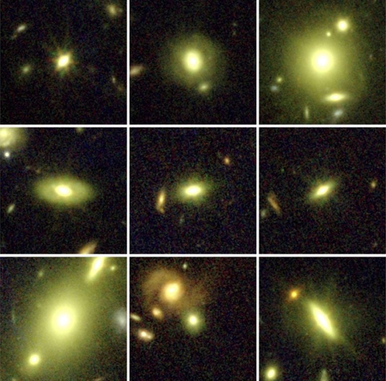 Nine Early Galaxies