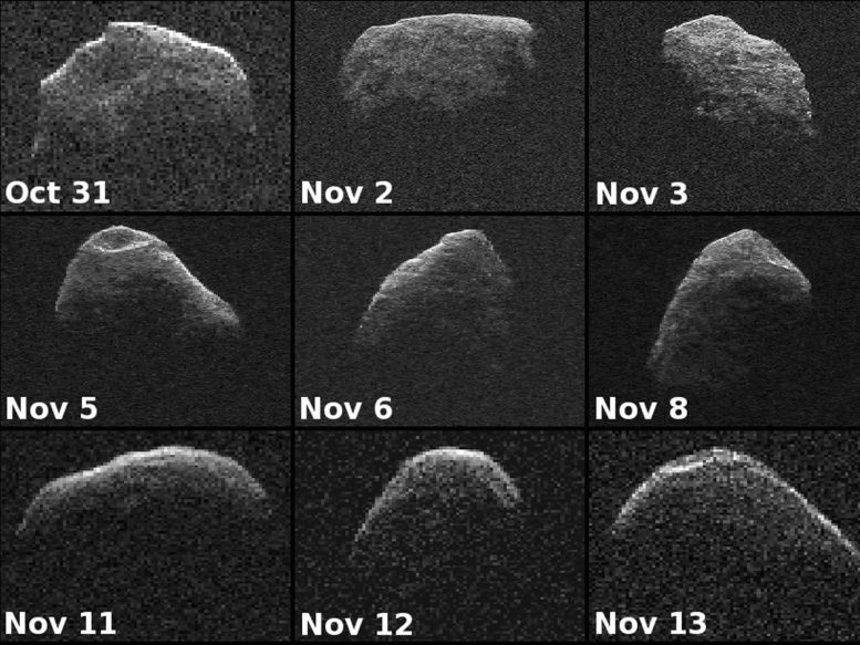 Nine new radar images of near-Earth asteroid 2012 PA8