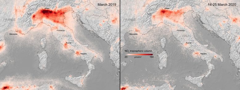 Nitrogen Dioxide Concentrations Italy