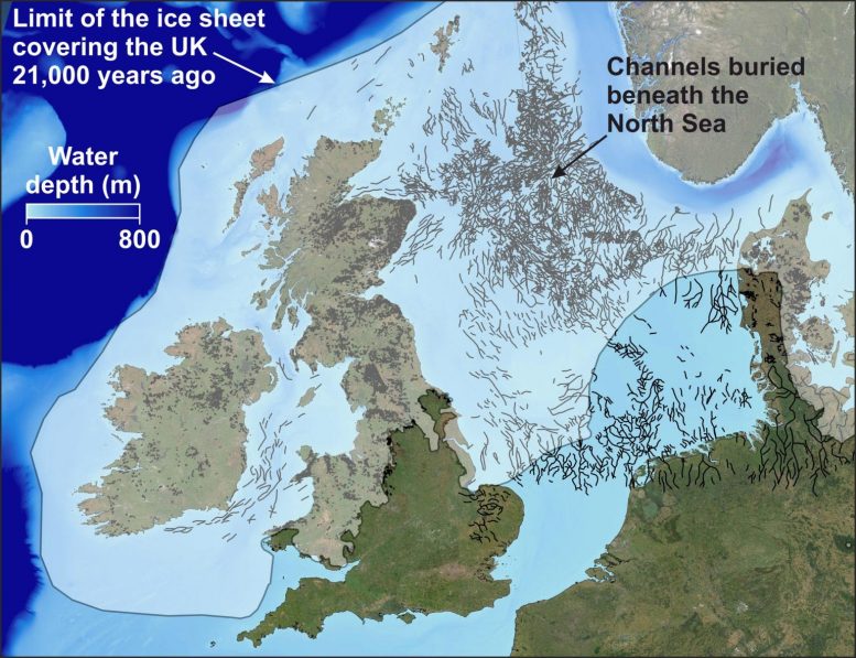 North Sea Map Buried Channels