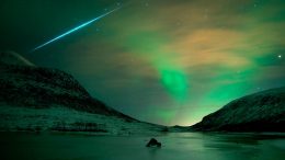 Northern Lights Geminid Fireball Meteor