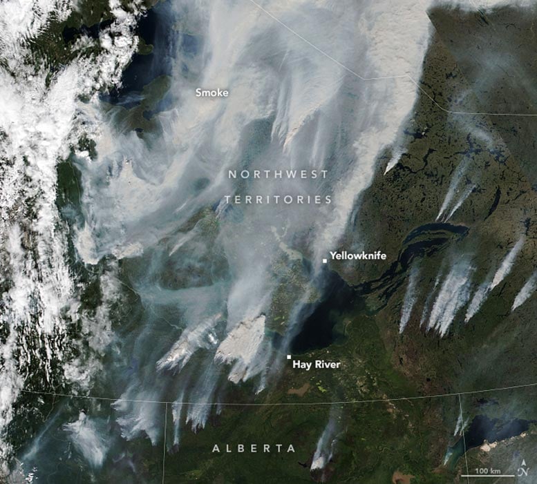 Northwest Territories Ablaze 2024 Annotated