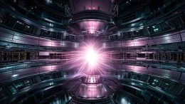 Nuclear Fusion Energy Reactor Plasma Art Illustration Concept