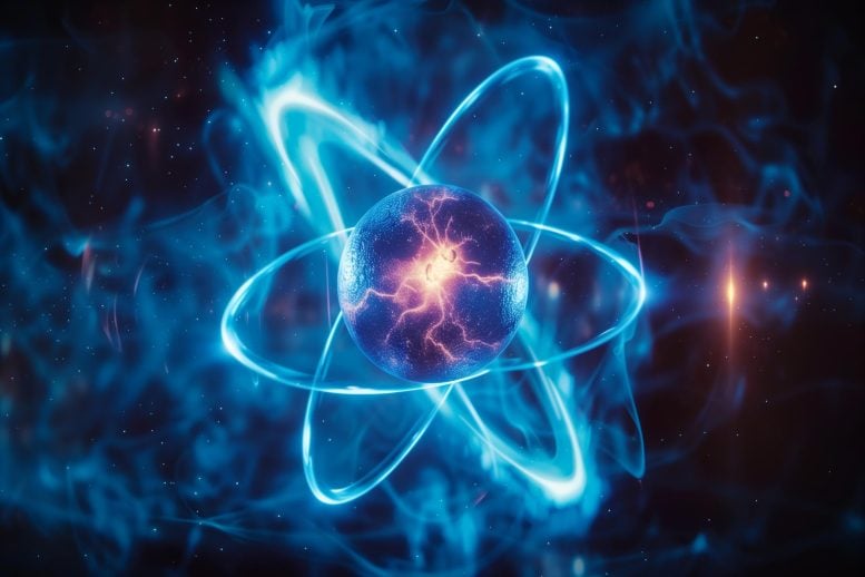 Nuclear Fusion Reaction Concept Illustration