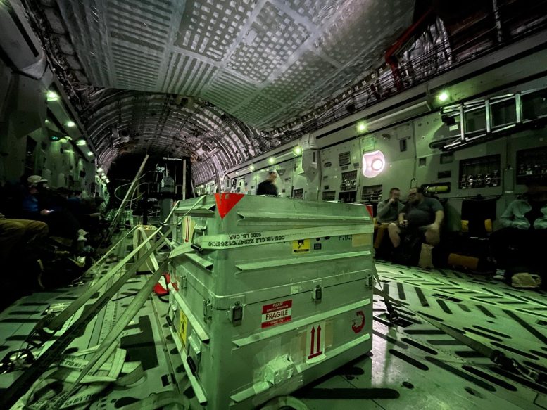 OSIRIS-REx Sample Canister on U.S. Air Force C-17 Aircraft
