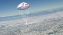 OSIRIS-REx Sample Return Capsule Main Parachute Deployed