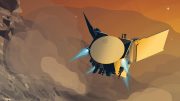 OSIRIS REx Spacecraft Firing Thrusters