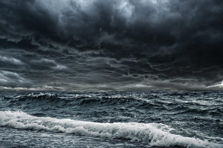 Ocean Storm Representing Deoxygenation