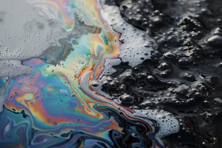 Oil Spill Cleanup Art