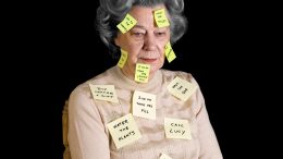 Old Woman Alzheimers Disease Concept
