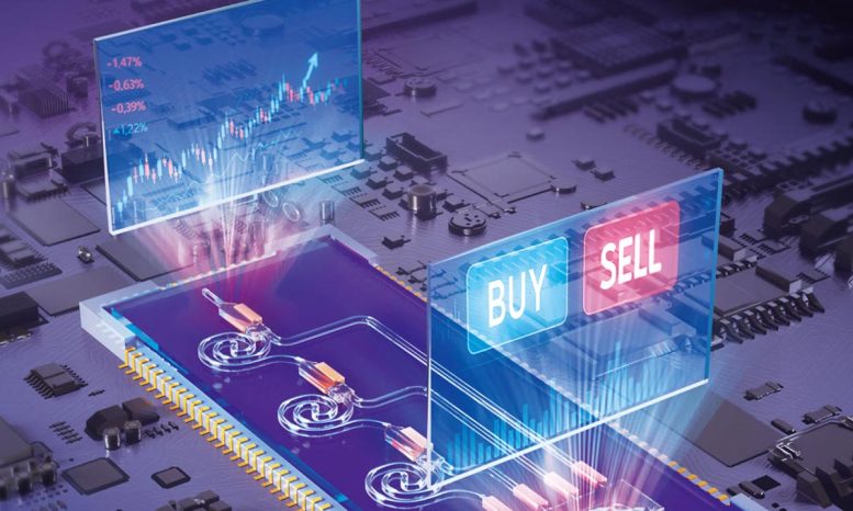 Optical Computing Chip for Quantitative Trading