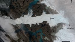 Optical Image of Jakobshavn Glacier in Western Greenland