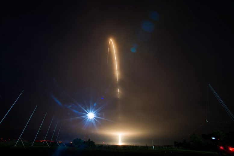 Orbital ATK Antares Rocket Lifts Off