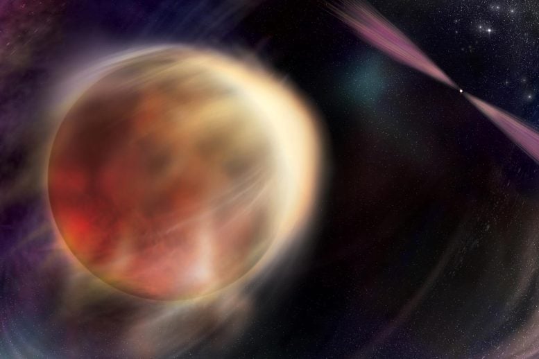 Orbiting Star Begins To Eclipse Pulsar
