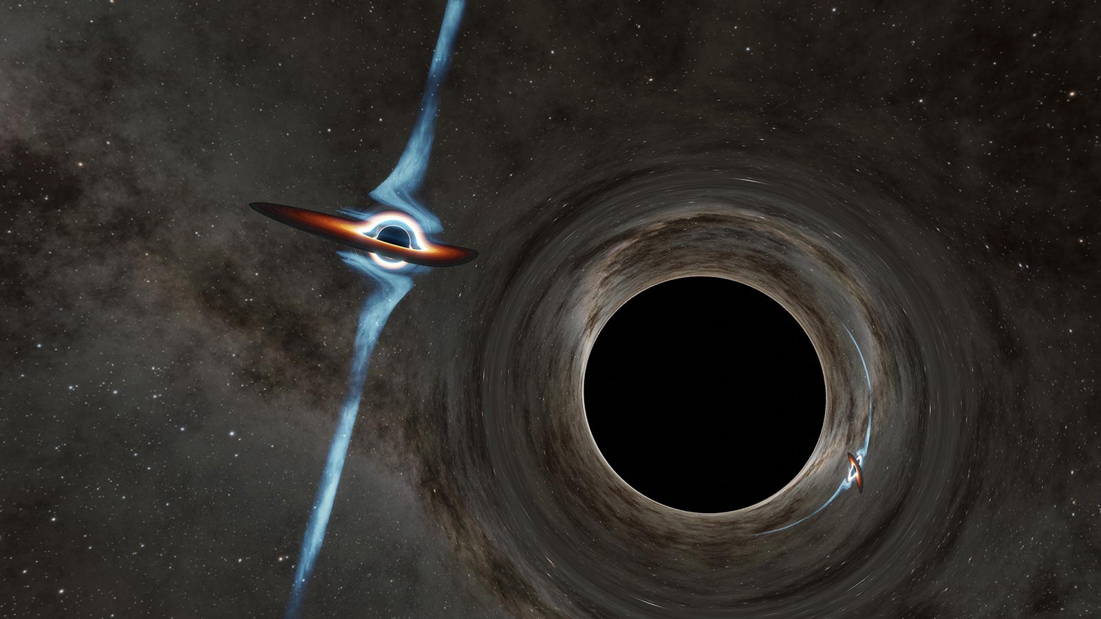 أعلن علماء الفلك اكتشاف ثقوب سوداء ثنائية فائقة الكتلة