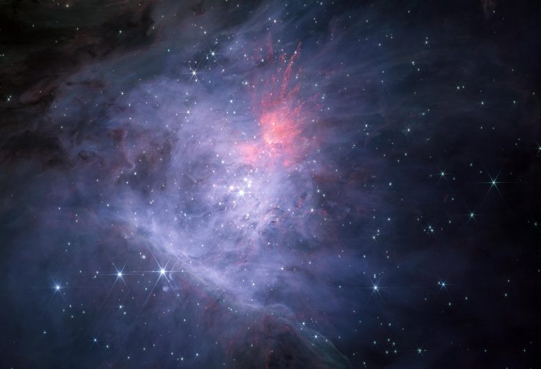 Orion Nebula in Webb NIRCam Short-Wavelength Channel Aligned
