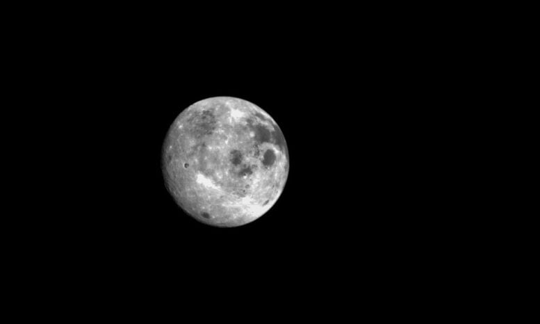 Orion's Optical Navigation Camera Captures Moon