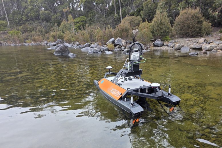 Otter Uncrewed Survey Vessel at Lake St Clair
