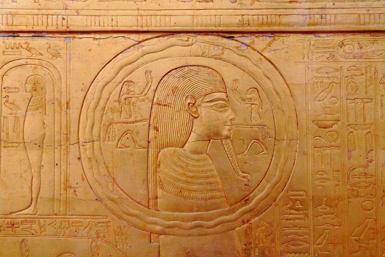 Ouroboros on the Tomb of Tutankhamun