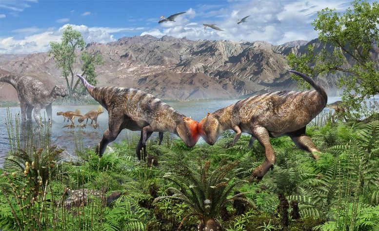 Pachycephalosaurs Illustration