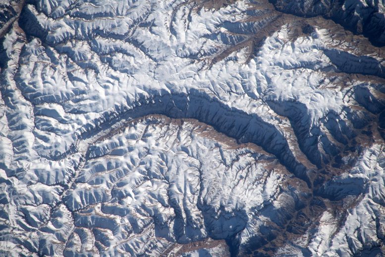 Pamir Mountains From Space