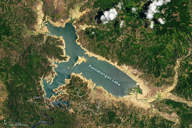 Pantabangan Lake Philippine Reservoir 2023 Annoated