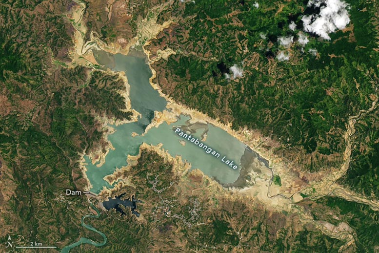 Pantabangan Lake Philippine Reservoir 2024 Annoated