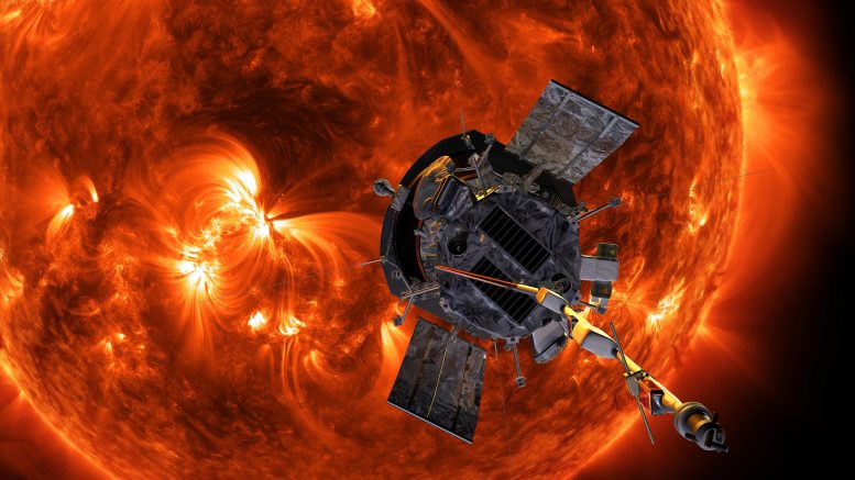 Parker Solar Probe Spacecraft Approaching Sun