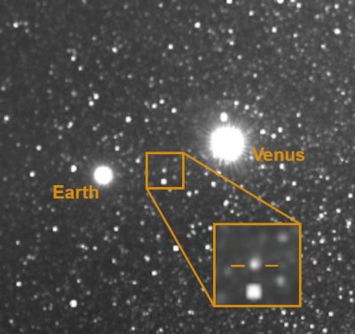 Parker Solar Probe vue de la comète Leonard