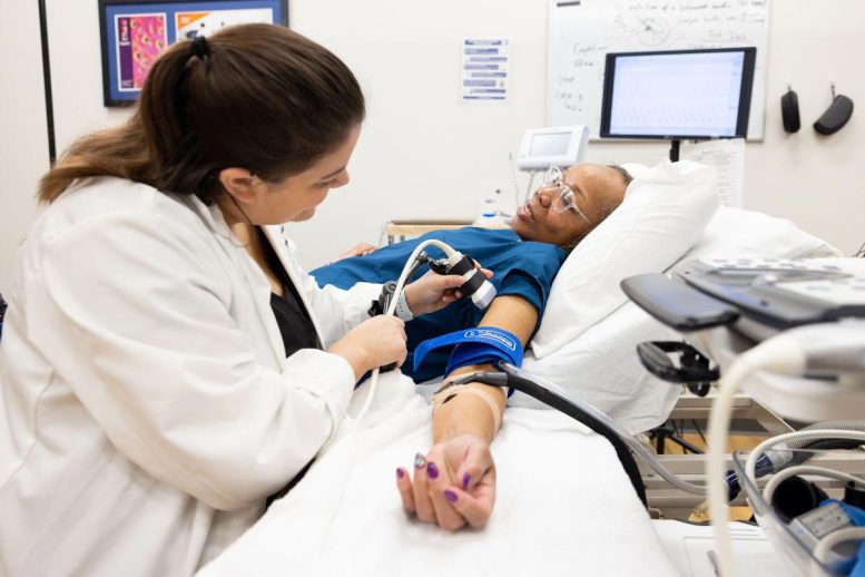 Participants Gives a Blood Sample for Analysis
