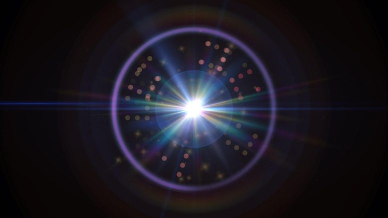 Particle Light Physics Concept