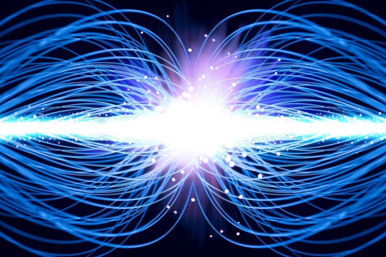 Particle Physics Electromagnetism Concept