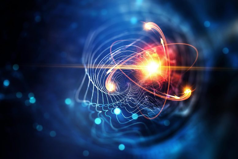 Particle Physics Molecule Illulstration