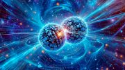 Particle Physics Quantum World Art Concept