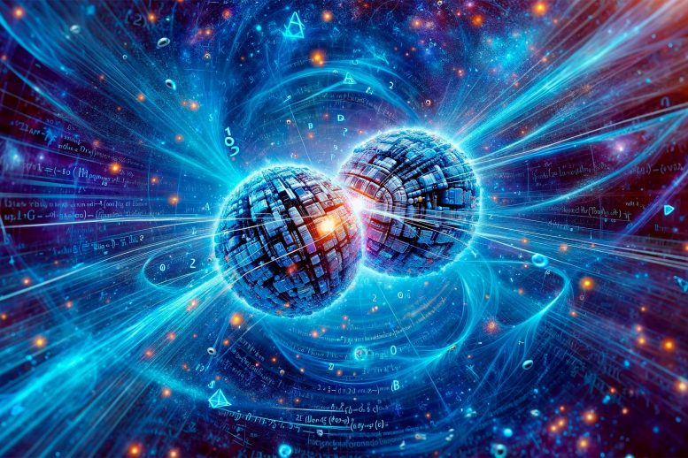 Particle Physics Quantum World Art Concept