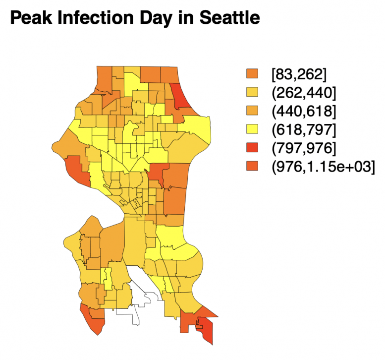 Peak COVID Infection Day Seattle