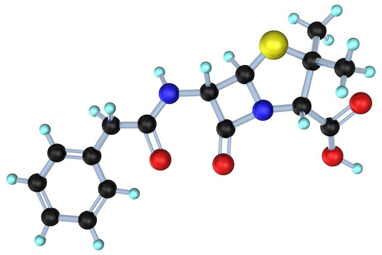 Penicillin G Benzylpenicillin Molecule