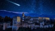 Perseid Meteor Shower Over Alhambra