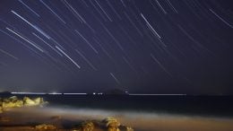 Perseid Meteor Shower Time Lapse Photo