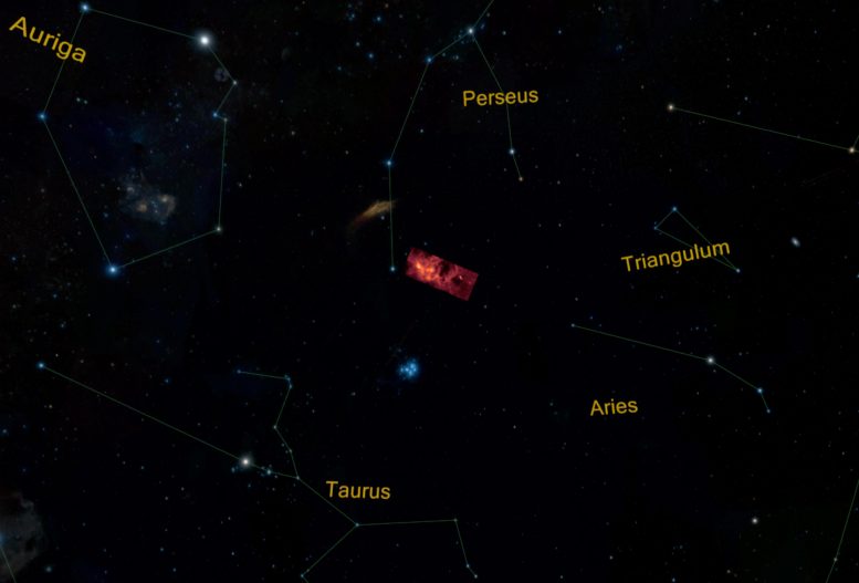 Perseus Molecular Cloud Location