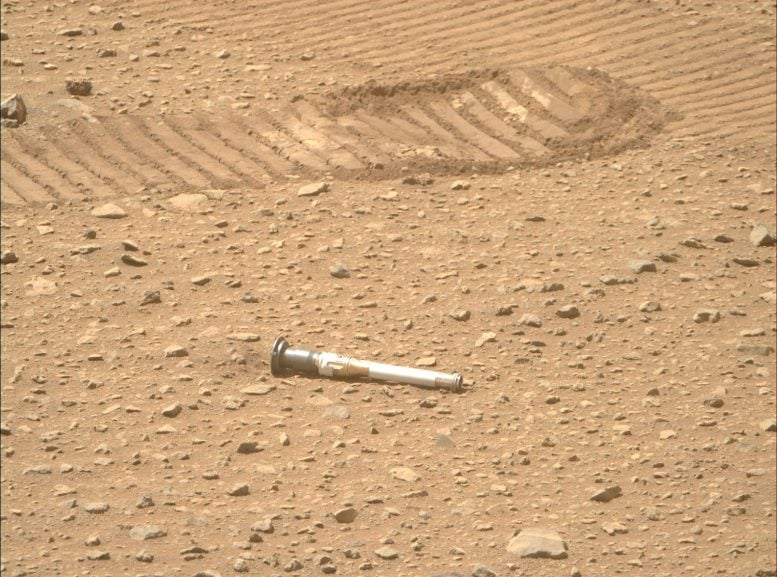 Sealed sample tube from the Perseverance Mars rover