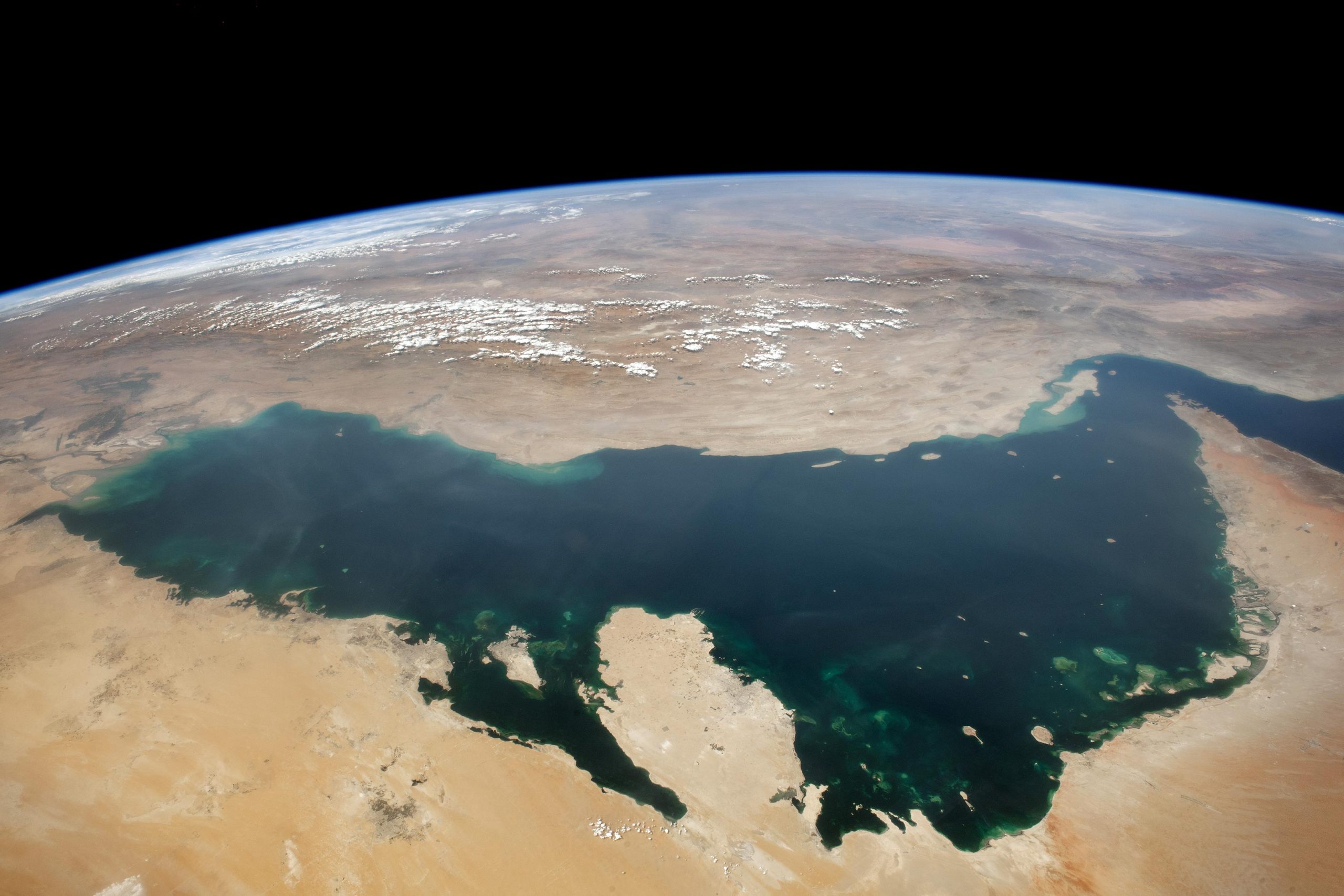 El Golfo Pérsico visto desde el espacio