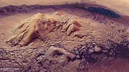 Perspective View Moreux Crater