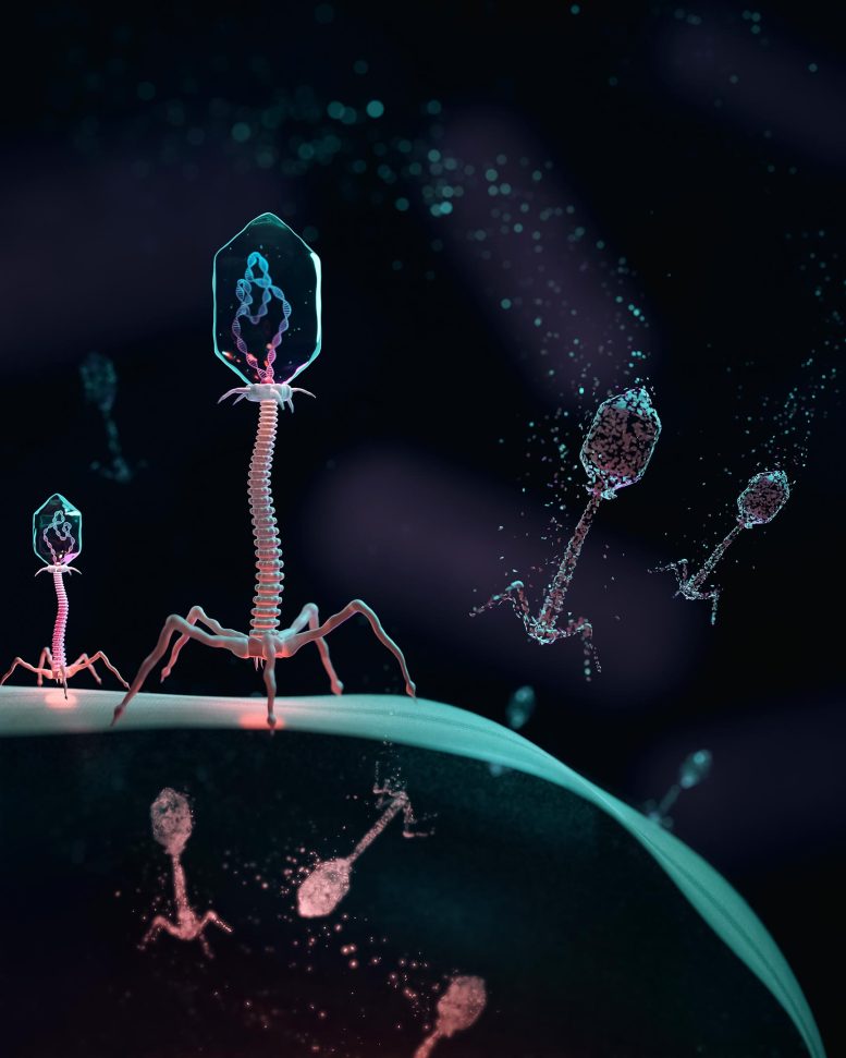 Phages Infect Bacterial Cell