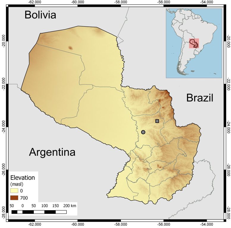 Phalotris shawnella Distribution Map