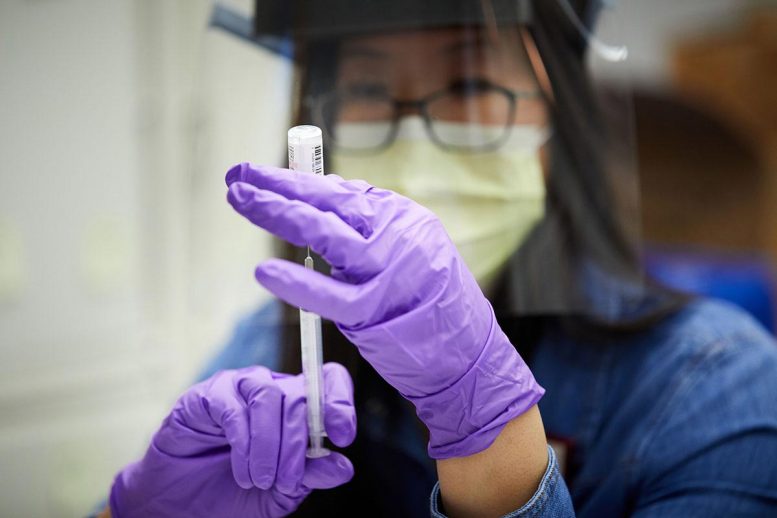 Philana Liang Prepares COVID-19 Vaccine